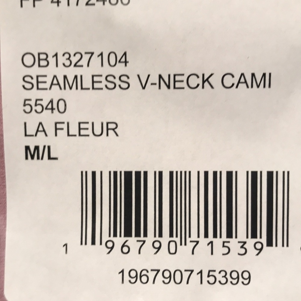 New FREE PEOPLE new seamless cami top 194SN - Picture 7 of 9